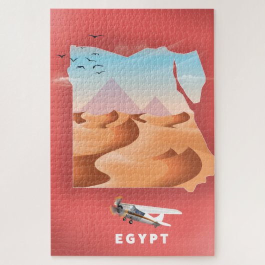 Reiseplakat für Ägypten Puzzle (Vertikal)