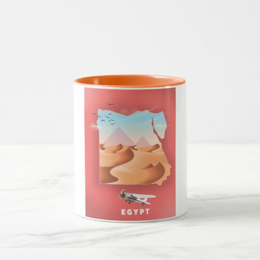 Reiseplakat für Ägypten Tasse (Zentrum)