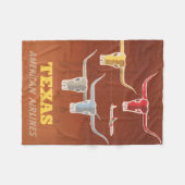 Reiseplakat für American Airlines nach Texas Fleecedecke (Vorderseite (Horizontal))
