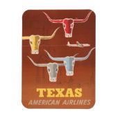 Reiseplakat für American Airlines nach Texas Magnet (Vertikal)