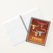 Reiseplakat für American Airlines nach Texas Notizblock (Innenseite)