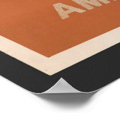 Reiseplakat für American Airlines nach Texas Poster (Ecke)