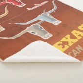 Reiseplakat für American Airlines nach Texas Sherpadecke (3/4)