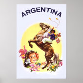 Reiseplakat für Argentinien Poster (Vorne)