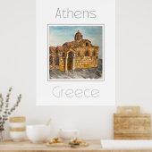Reiseplakat für Athen - Griechenland Poster (Küche)