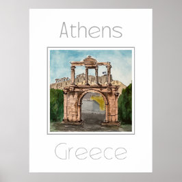 Reiseplakat für Athen - Griechenland Poster