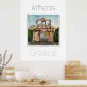 Reiseplakat für Athen - Griechenland Poster (Küche)