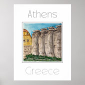 Reiseplakat für Athen - Griechenland Poster (Vorne)