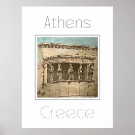 Reiseplakat für Athen - Griechenland Poster