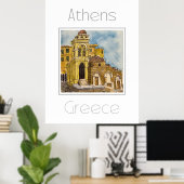 Reiseplakat für Athen - Griechenland Poster (Heimbüro)