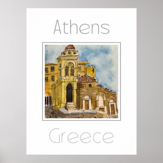 Reiseplakat für Athen - Griechenland Poster (Vorne)