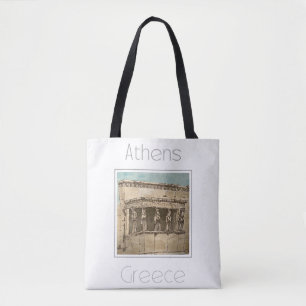 Reiseplakat für Athen - Griechenland Tasche