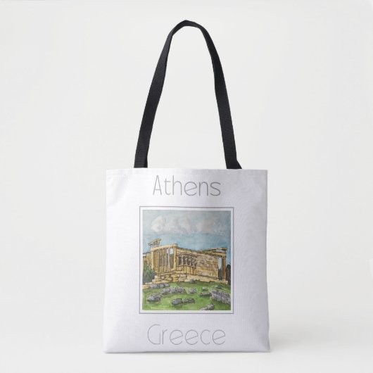 Reiseplakat für Athen - Griechenland Tasche (Vorderseite)