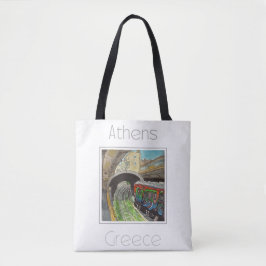 Reiseplakat für Athen - Griechenland Tasche