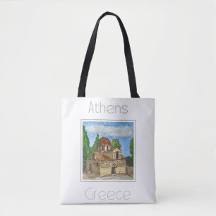 Reiseplakat für Athen - Griechenland Tasche