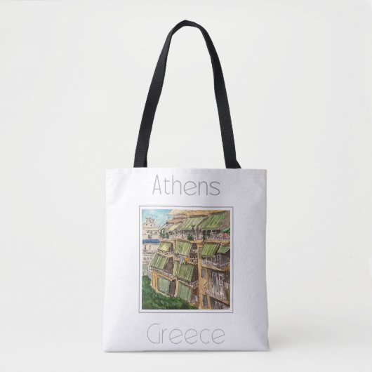 Reiseplakat für Athen - Griechenland Tasche (Vorderseite)