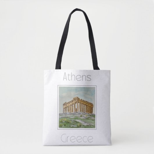 Reiseplakat für Athen - Griechenland Tasche (Vorderseite)