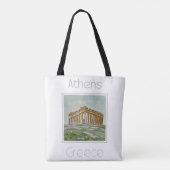 Reiseplakat für Athen - Griechenland Tasche (Rückseite)