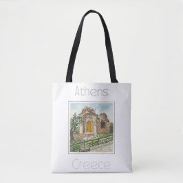 Reiseplakat für Athen - Griechenland Tasche