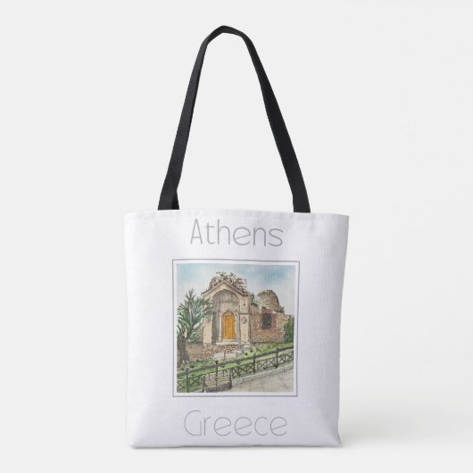 Reiseplakat für Athen - Griechenland Tasche (Rückseite)