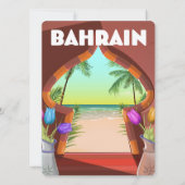 Reiseplakat für Bahrain Palace (Rückseite)