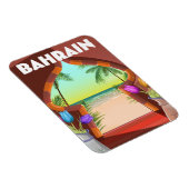 Reiseplakat für Bahrain Palace Magnet (Rechte Seite)