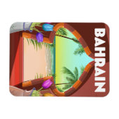 Reiseplakat für Bahrain Palace Magnet (Horizontal)