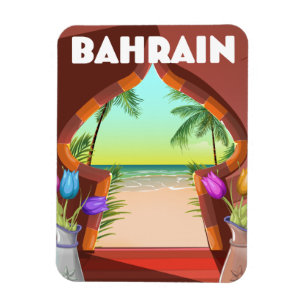 Reiseplakat für Bahrain Palace Magnet