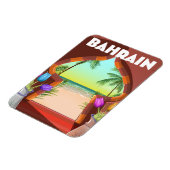 Reiseplakat für Bahrain Palace Magnet (Linke Seite)