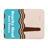 Reiseplakat für Beachkopffahrer Magnet (Horizontal)