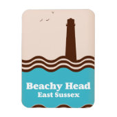 Reiseplakat für Beachkopffahrer Magnet (Vertikal)
