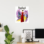 Reiseplakat für Dallas, Texas Poster (Heimbüro)