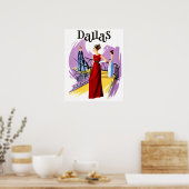 Reiseplakat für Dallas, Texas Poster (Küche)