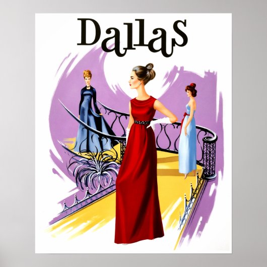 Reiseplakat für Dallas, Texas Poster (Vorne)