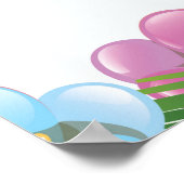 Reiseplakat für das südamerikanische Paradies Guya Poster (Ecke)