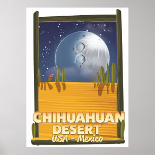 Reiseplakat für den Cartoon der Chihuahuan Poster