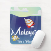 Reiseplakat für den malaysischen Cartoon Mousepad (Mit Mouse)