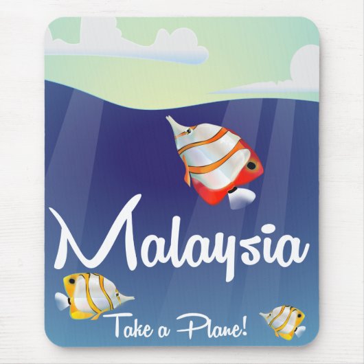 Reiseplakat für den malaysischen Cartoon Mousepad (Vorne)