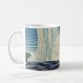 Reiseplakat für den Yellowstone Nationalpark Kaffeetasse (Links)