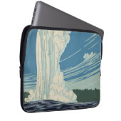 Reiseplakat für den Yellowstone Nationalpark Laptopschutzhülle (Vorne Rechts)