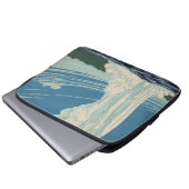 Reiseplakat für den Yellowstone Nationalpark Laptopschutzhülle (Vorne Knopf)