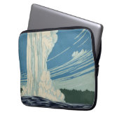 Reiseplakat für den Yellowstone Nationalpark Laptopschutzhülle (Vorderseite Links)