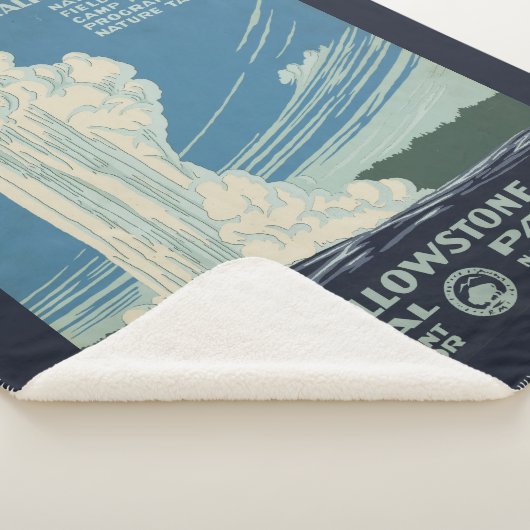 Reiseplakat für den Yellowstone Nationalpark Sherpadecke (3/4)