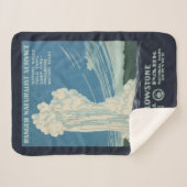 Reiseplakat für den Yellowstone Nationalpark Sherpadecke (Vorderseite (Horizontal))