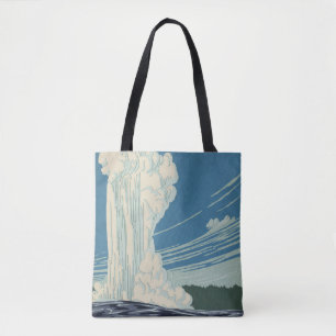 Reiseplakat für den Yellowstone-Nationalpark Tasche