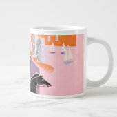 Reiseplakat für deutsche Fluggesellschaften nach B Jumbo-Tasse (Rechts)