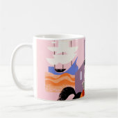 Reiseplakat für deutsche Fluggesellschaften nach B Kaffeetasse (Links)