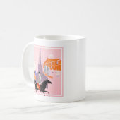 Reiseplakat für deutsche Fluggesellschaften nach B Kaffeetasse (Vorderseite Links)