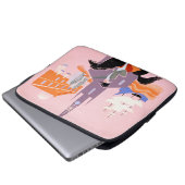 Reiseplakat für deutsche Fluggesellschaften nach B Laptopschutzhülle (Vorne Knopf)