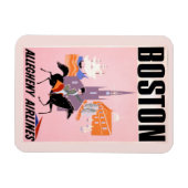 Reiseplakat für deutsche Fluggesellschaften nach B Magnet (Horizontal)